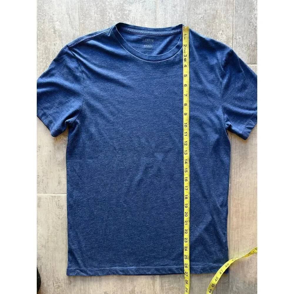 J.Crew Men's T-Shirt Crew Short Sleeve Heathered Washed 53602 Tagless Casual S